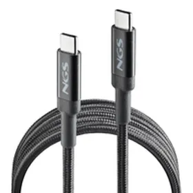 USB-C - USB-C Kaabel NGS KNOT65W-2 Must 2 m