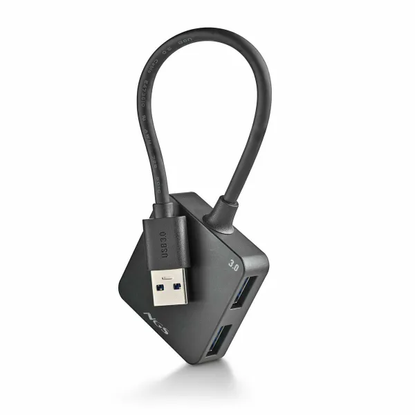 USB Centrmezgls NGS IHUB3.0TINY Melns
