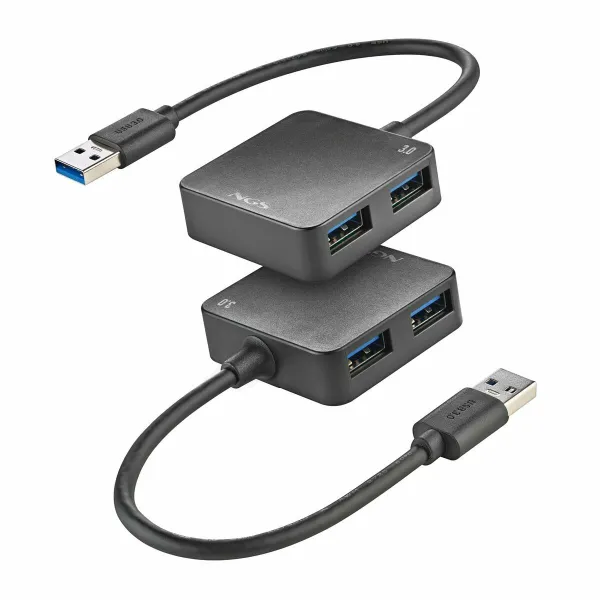 USB Centrmezgls NGS IHUB3.0TINY Melns