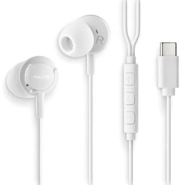 Austiņas NGS CROSSSTEPWHITE Balts