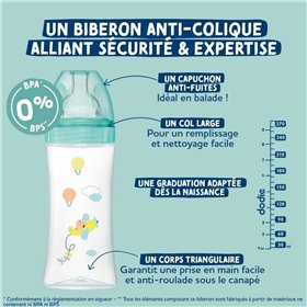 Baby's bottle Dodie 270 ml (3 Units)