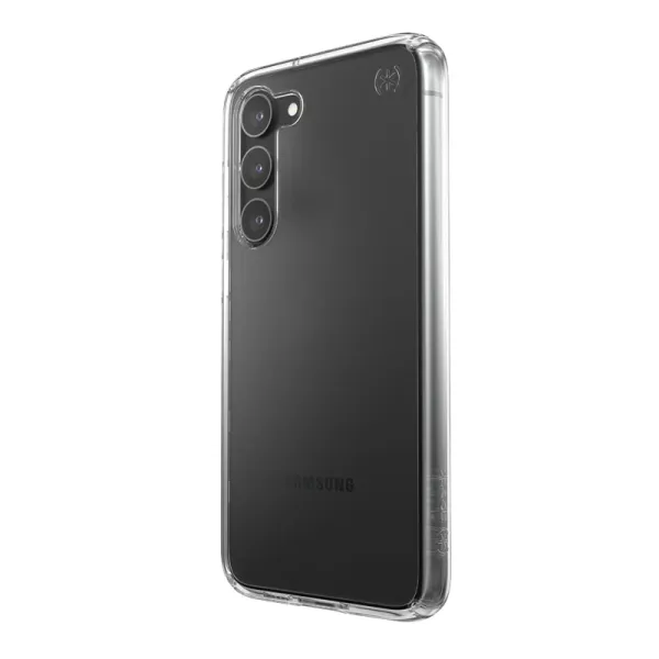 Speck Presidio Perfect-Clear - Samsung Galaxy S23+ Case with MICROBAN Coating (Clear)