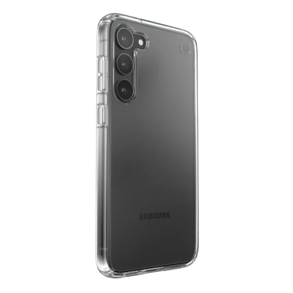 Speck Presidio Perfect-Clear - Samsung Galaxy S23+ Case with MICROBAN Coating (Clear)