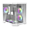 Darflash FT350 computer case + 5 aRGB fans (white)