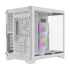 Darflash FT418 computer case + 6 aRGB fans (white)
