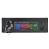Keyboard and Mouse Mars Gaming MCPRGB3ES Black Multicolour Spanish Qwerty (4 Units)