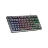 Keyboard Mars Gaming MK023ES Black Spanish Qwerty