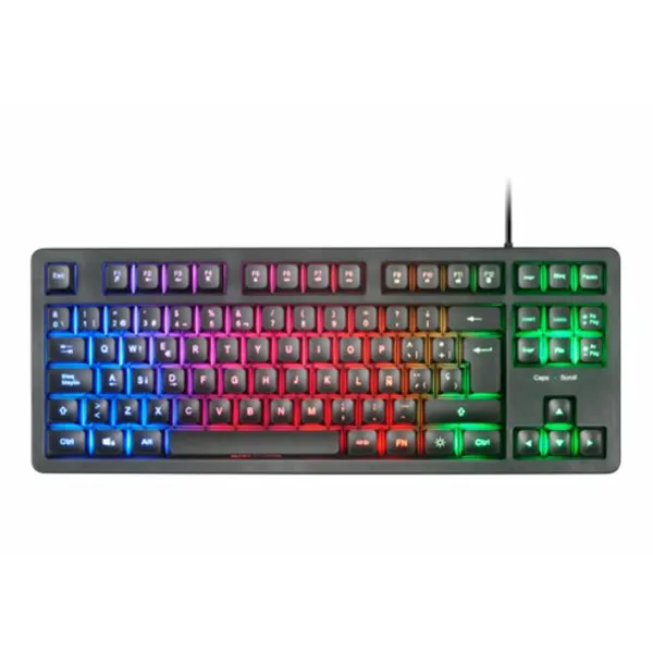Keyboard Mars Gaming MK023ES Black Spanish Qwerty