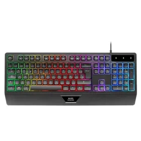 Gaming Mouse Mars Gaming MK124ES Black Spanish Qwerty