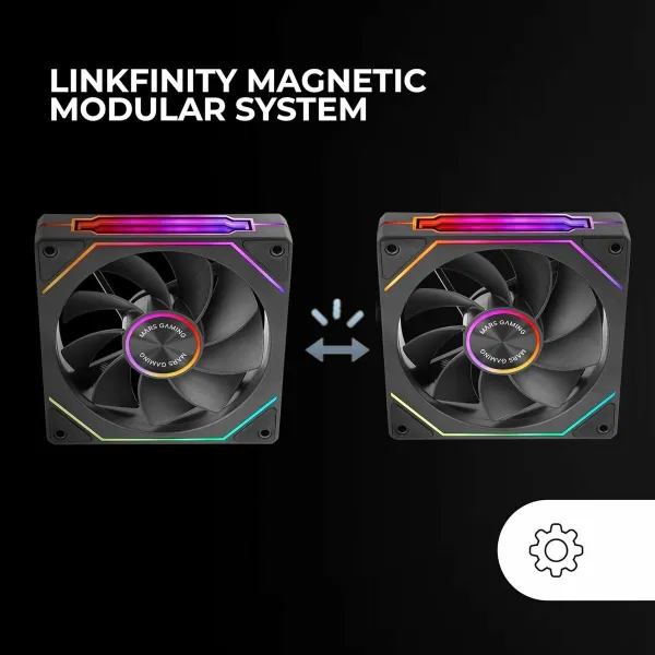 CPU Ventilators Mars Gaming MF-LINKFINITYKIT2R Ø 12 cm