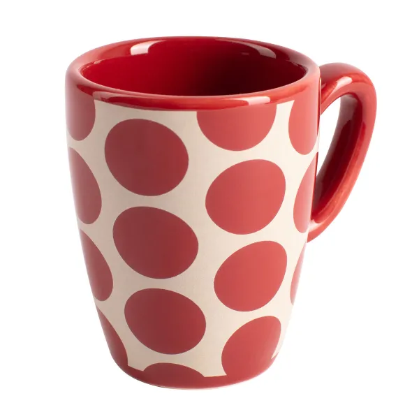 Coffee Set Benetton Red Stoneware Mouse 4 Pieces