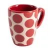 Coffee Set Benetton Red Stoneware Mouse 4 Pieces