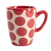 Coffee Set Benetton Red Stoneware Mouse 4 Pieces