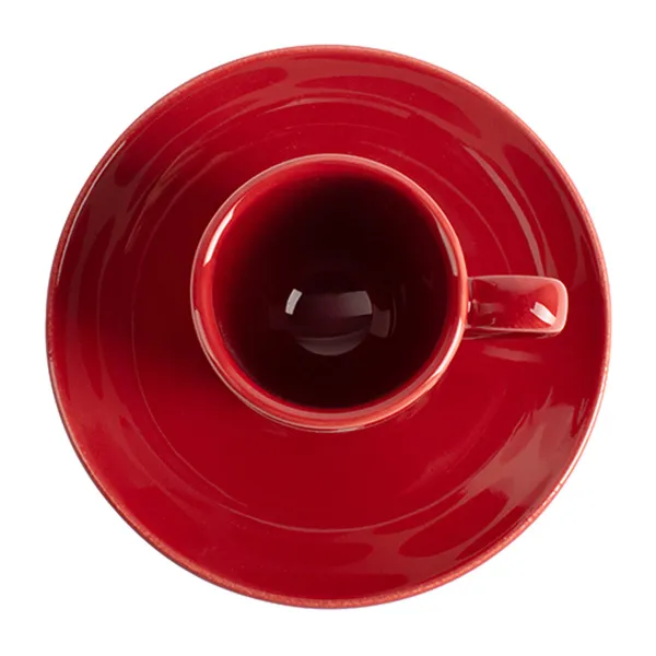 Coffee Set Benetton Red Stoneware Mouse 4 Pieces