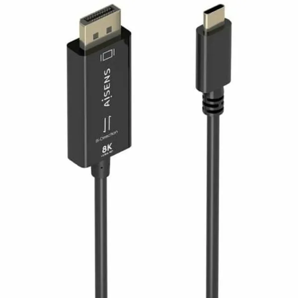 USB-kaabel Aisens A109-0879 Must 1,8 m