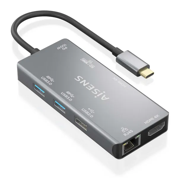 Dockstation Aisens ASUC-9P018-GR