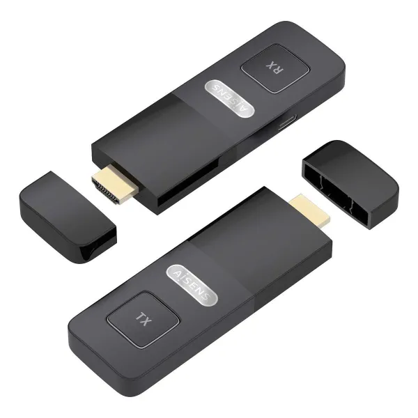 HDMI Adapter Aisens ASWL-H2K30M001-BK Black
