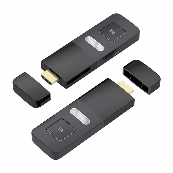 HDMI Adapter Aisens ASWL-H2K30M001-BK Black