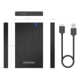 External Box Aisens ASE-2527B Black 2,5