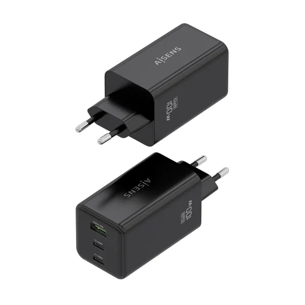 Wall Charger Aisens GAN Black 100 W