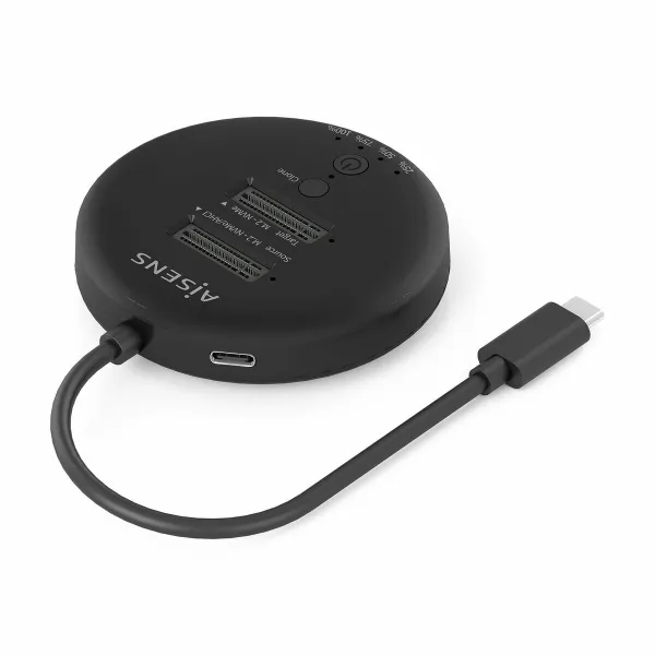 Charging base Aisens DOUBLE BAY Black 50 W