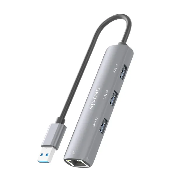 USB Centrmezgls Aisens ASUC-4P034-GR Pelēks