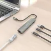 USB Centrmezgls Aisens ASUC-4P040-GR Pelēks