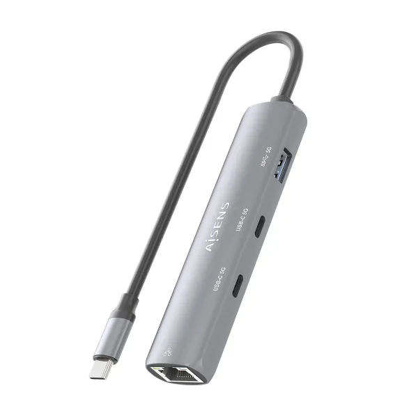USB Hub Aisens ASUC-4P040-GR Grey
