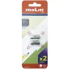 Pencil Sharpener Molin Silver Metal 2 Pieces (12 Units)