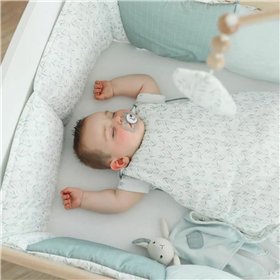 Cot protector Domiva 30 x 180 cm Blue