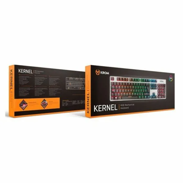 Spēļu Klaviatūra Krom Kernel Melns Spāņu Qwerty