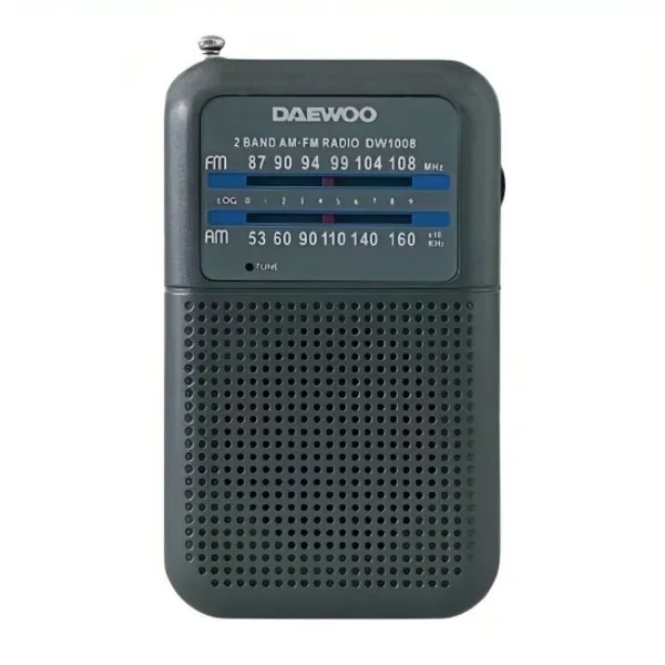 Transistorraadio Daewoo DW1008GR Must Retro
