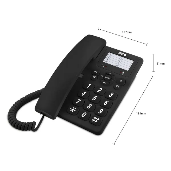 Landline Telephone SPC Original Black