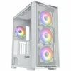 ATX semi-tornikotelo Hiditec H2 Air Valkoinen