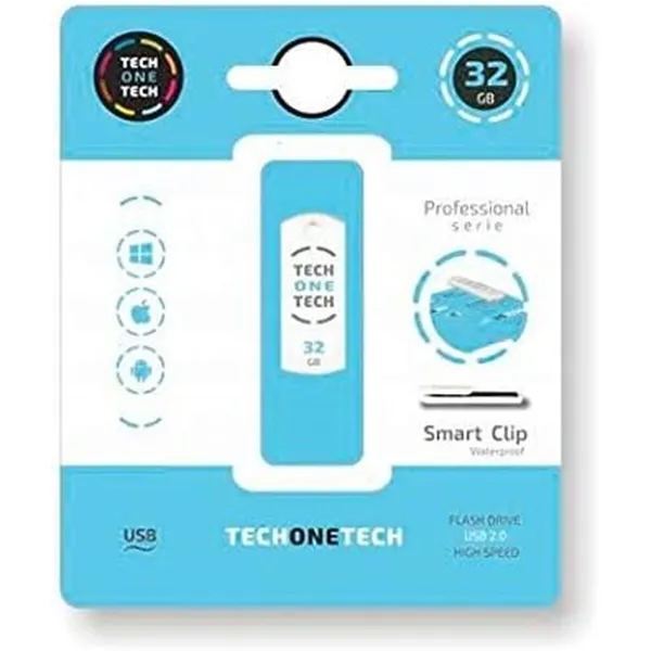 USB Zibatmiņa Tech One Tech C008 Balts 32 GB