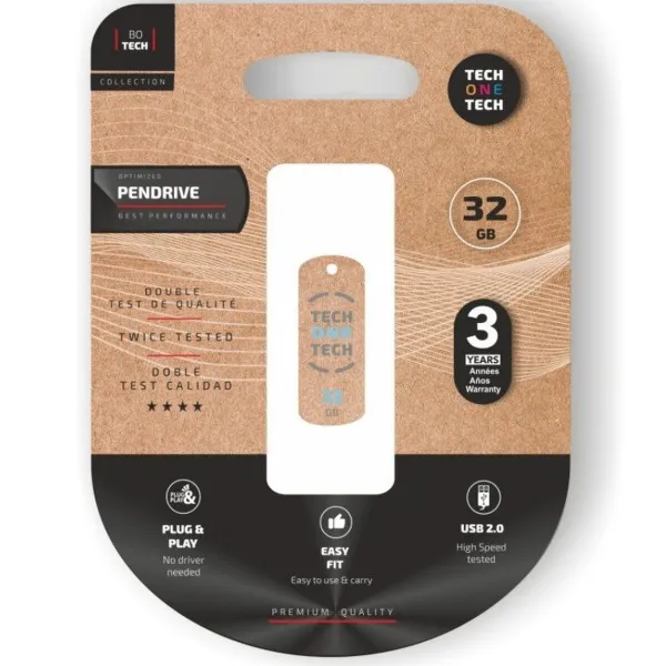 USB Zibatmiņa Tech One Tech C008 Balts 32 GB