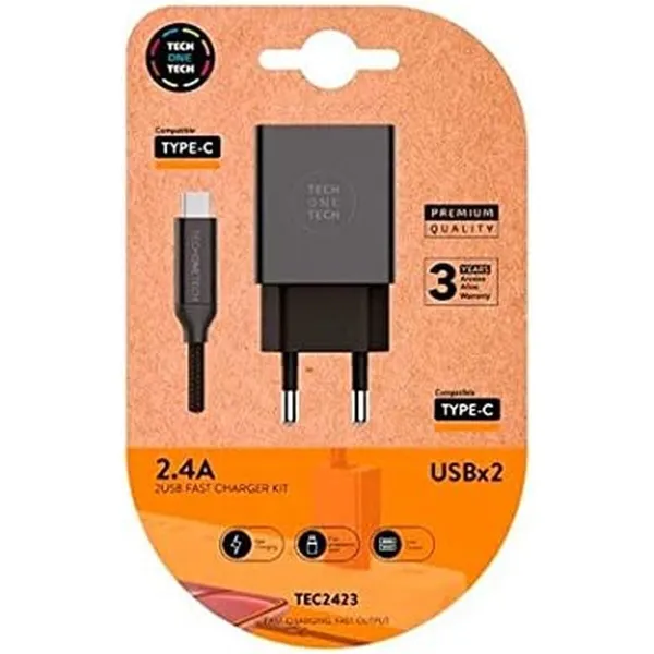 Seinälaturi Tech One Tech TEC2423 Musta