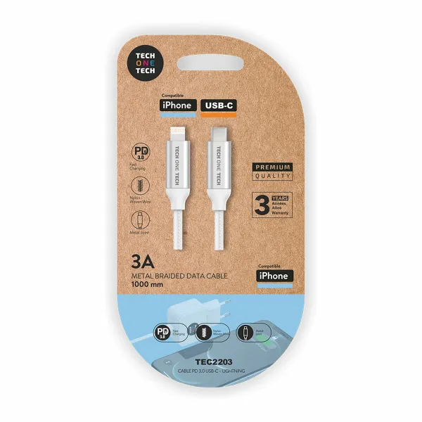 USB-C - Lightning kaapeli Tech One Tech TEC2203