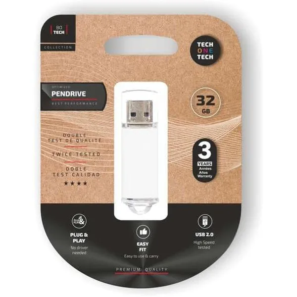 USB Zibatmiņa Tech One Tech TEC3007-32 32 GB