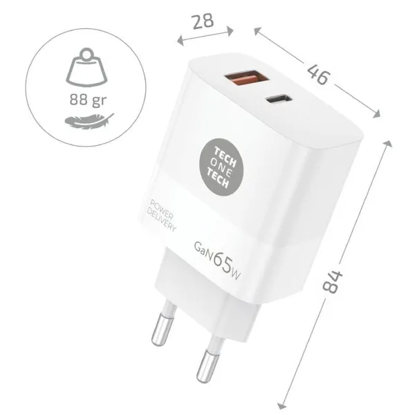 Wall Charger + USB-C Cable Tech One Tech TEC2273