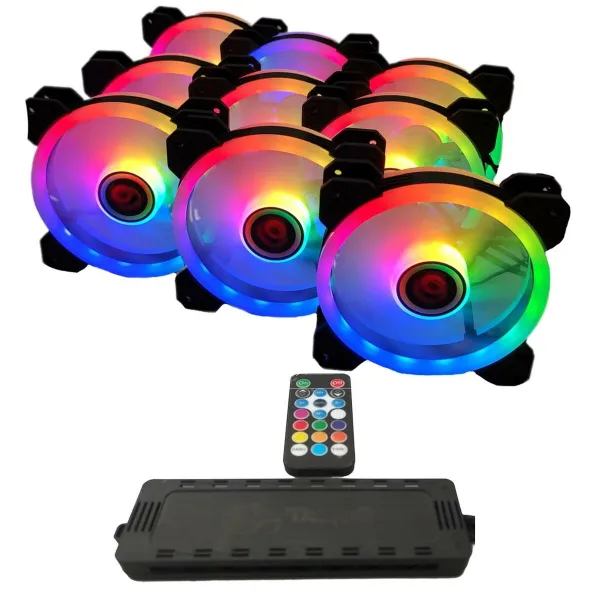 Kārbas ventilators Talius IRIS SPECTRUM ARGB/CRONOS Ø 12 cm