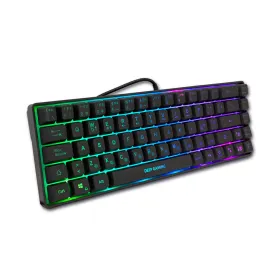 Keyboard CoolBox mini TM065 Black Spanish Qwerty