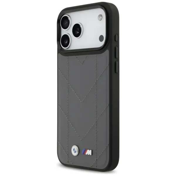 BMW M Quilted Logo MagSafe - iPhone 17 Pro Max Case (Anthracite)