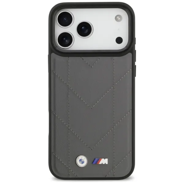 BMW M Quilted Logo MagSafe - iPhone 17 Pro Max Case (Anthracite)