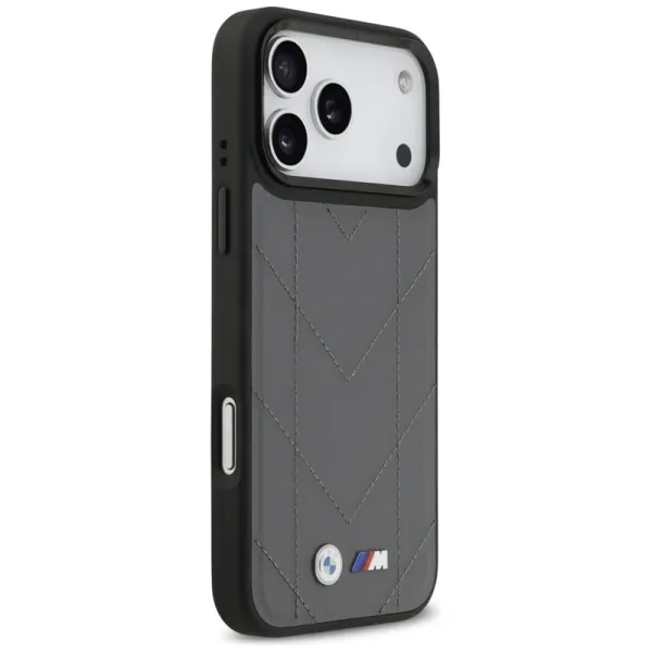 BMW M Quilted Logo MagSafe - iPhone 17 Pro Max Case (Anthracite)