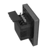 Smart WiFi wall switch SONOFF M5-1C-80 (1-channel, for frame, graphite)