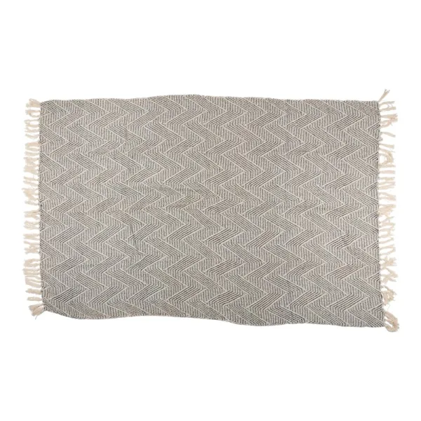 Arti Casa - Herringbone Cotton Blanket 130x170 cm (Black / White)