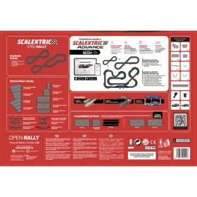Võidusõidurada Scalextric Open Rally 233 x 77 cm