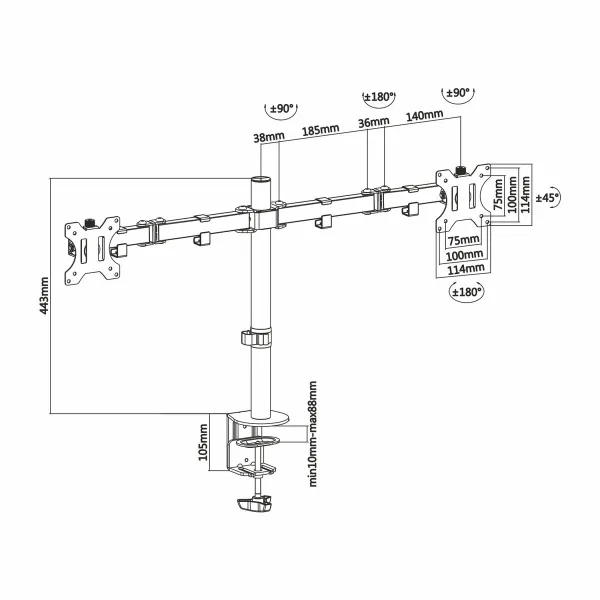 Screen Table Support Aisens DT32TSR-041 32