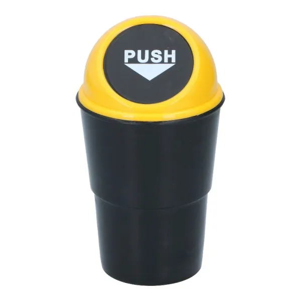 Dunlop - Car Trash Bin 400 ml 10x17 cm (Yellow / Black)